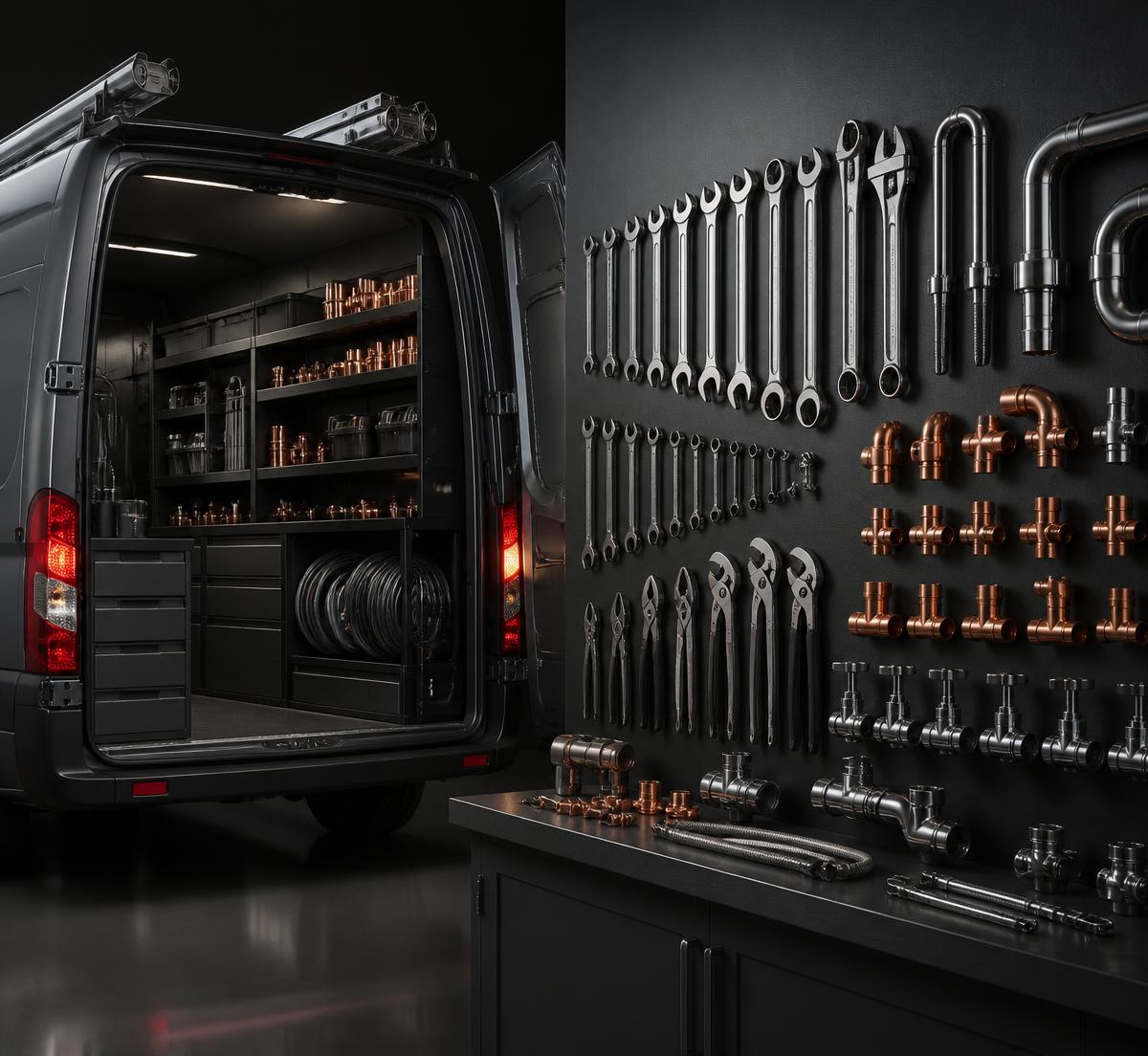 Junior's Plumbing engineer's tools and van kit